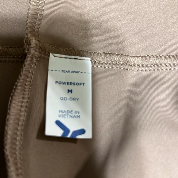 Old Navy PowerSoft Wide Leg Pants Women’s M Tan High Rise Pull On Stretch NEW - Picture 11 of 11